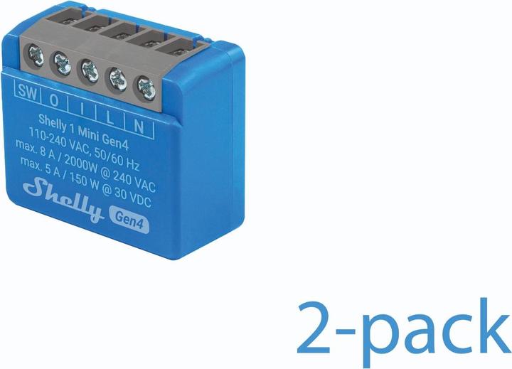 Actual product image Shelly 1 Mini Gen4 (Switch actuator)