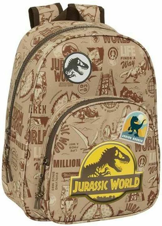Jurassic World Schulrucksack Beige 27 X 33 X 10 Cm