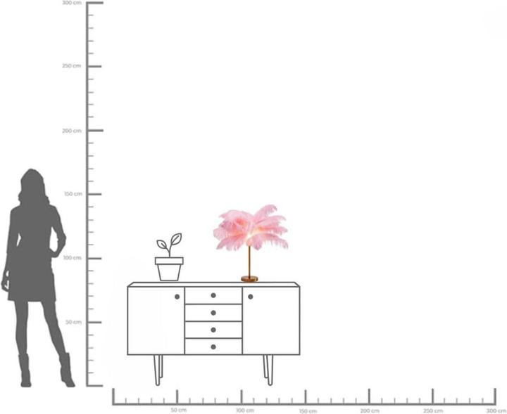 Immagine prodotto Kare Design Lampada da tavolo Feather Palm Pink 60cm (E27)
