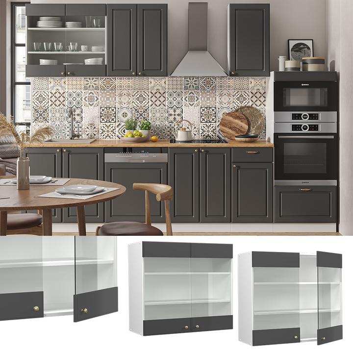 Produktbild Vicco Küchenglasschrank Fame-Line (80 x 34.10 x 72 cm)