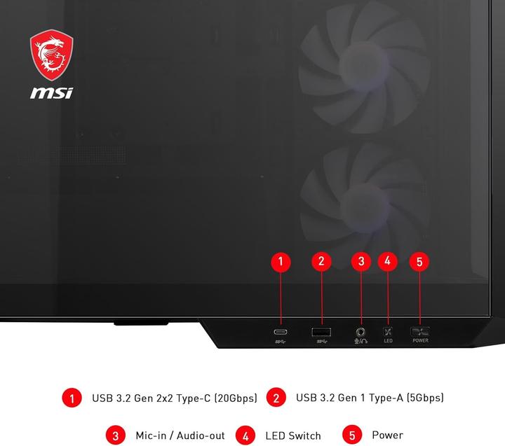Immagine prodotto MSI MAG PANO M100R PZ (mATX, Mini-ITX)