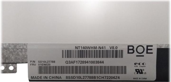 Produktbild Lenovo DISPLAY 14 HD NT 220nit AG Sli