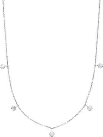 Halskette MY FIRST DIAMOND Charms, 14 Karat Weissgold (Weissgold)