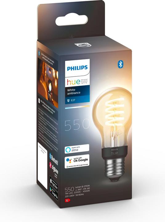 Actual product image Philips Hue Filament (E27, 550 lm, 1 x)