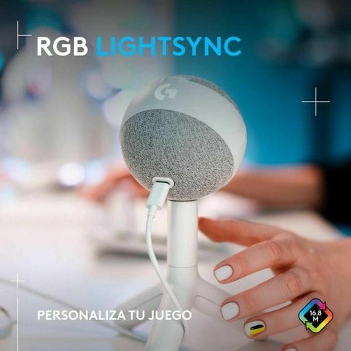 Actual product image Logitech G Yeti GX Dynamic RGB Gaming Mic with LIGHTSYNC - OFF WHITE - EMEA28-935