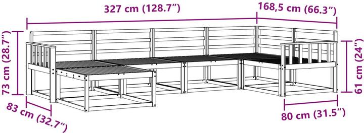 Produktbild vidaXL Outdoor-Sofa