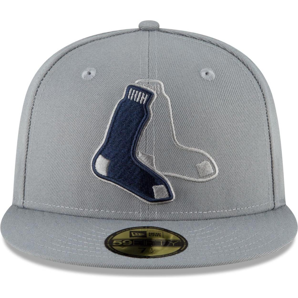 Thumbnail - New Era, Herren, Cap, 59Fifty Fitted Cap - STORM Boston Red Sox - 6 7/8, Grau, (6 7/8)