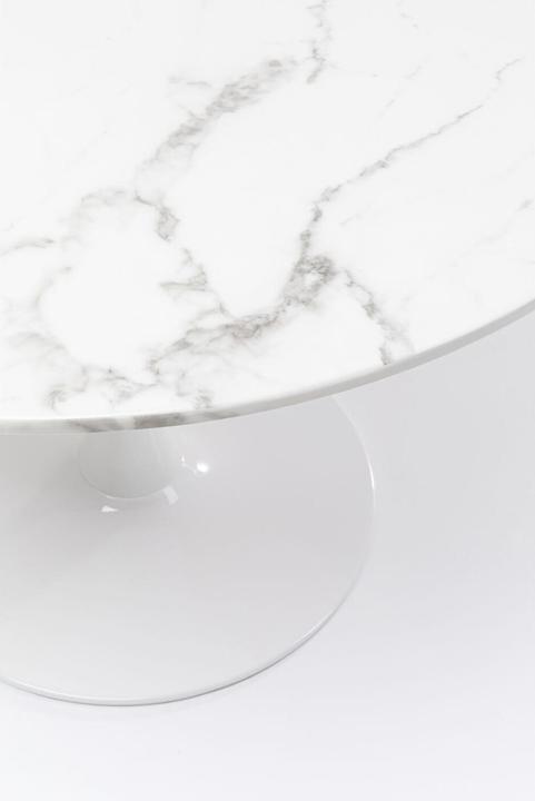Actual product image Kare Design Table Veneto Marble White Ø110cm