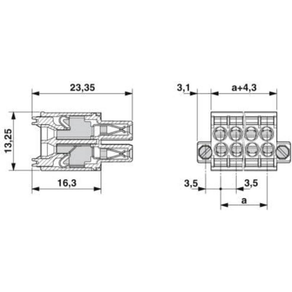 Thumbnail - Phoenix Contact PHOE Leiterplattensteckverbinder, Elektronikkabel + Stecker, Grün