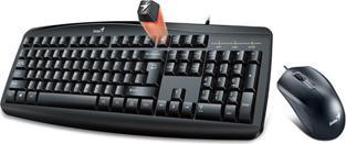 Genius und Maus Smart KM-200, umfassende Tastatur mit kabelgebundener optischer Maus, US, klassisch, auf de (US, Kabelgebunden)