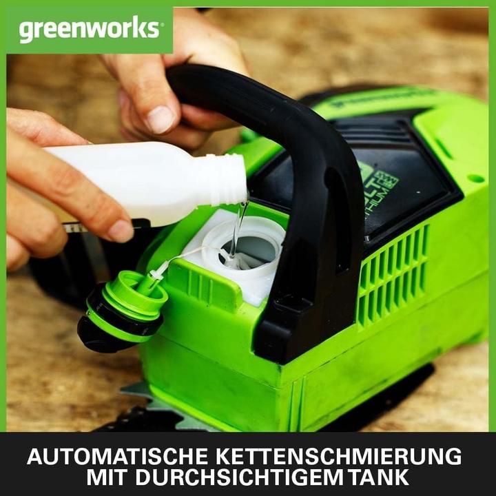 Image du produit Greenworks GD40CS18K2X (Tronçonneuse à batterie)