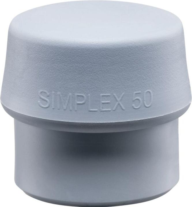 Actual product image Halder Soft faced hammer head SIMPLEX head diameter 60 mm TPE-mid grey medium hard