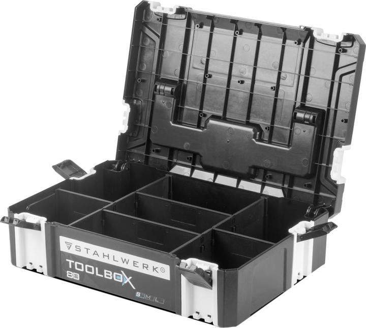 Actual product image Stahlwerk Toolbox with inner compartment size S 443 x 310 x 128 mm stackable system box (1 Piece)