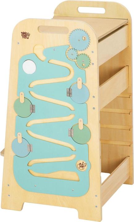 Image du produit Montessori Lernturm XL - Multifunktionaler Helferturm 5-in-1 - Minze ® by Busy Kids®