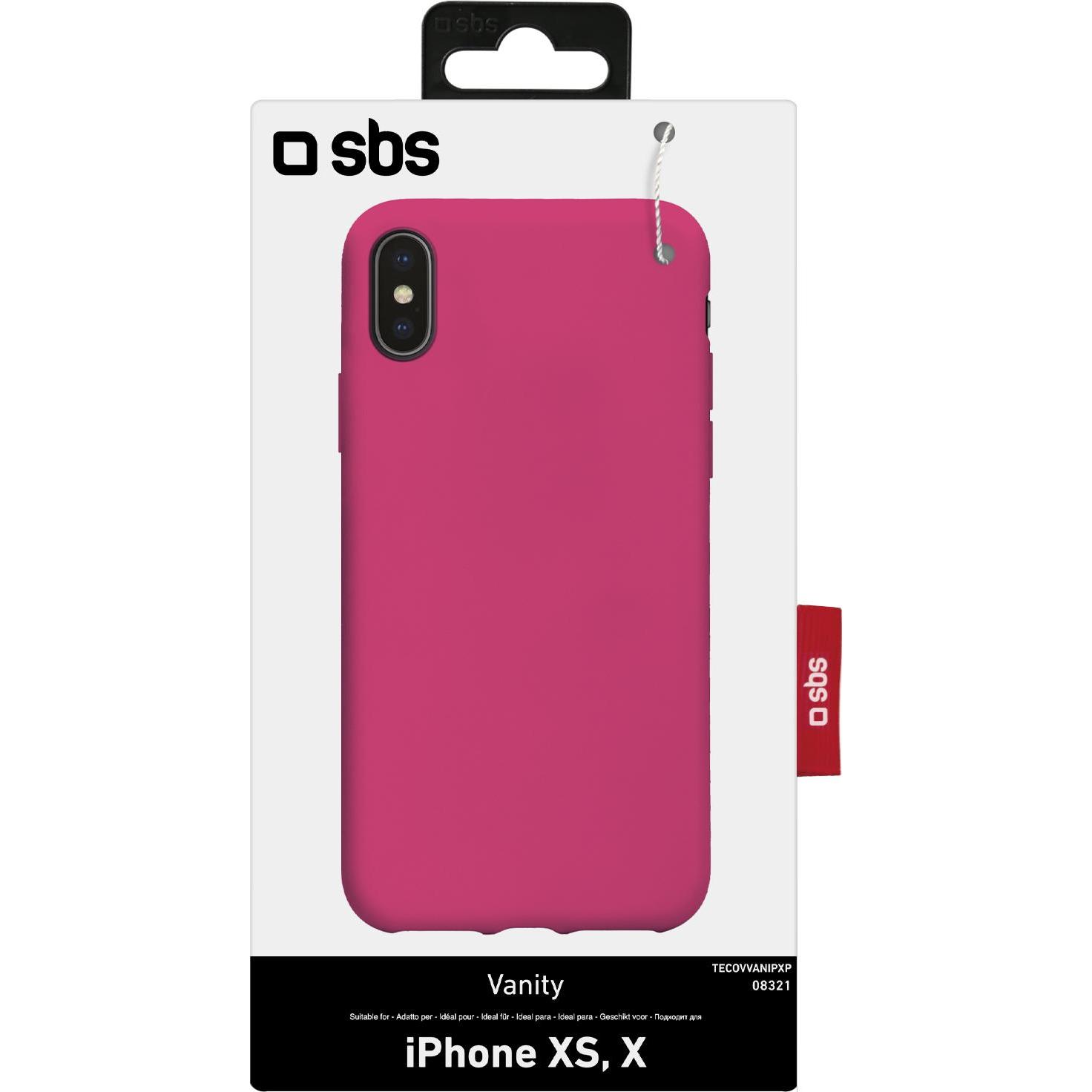 Thumbnail - SBS Schutzhülle (Apple iPhone X, Apple iPhone XS), Smartphone Hülle, Pink