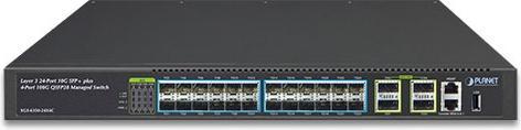 Actual product image Planet XGS-6350-24X4C Network Switch Managed L3 None 1U (24 ports)