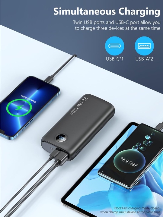 Actual product image Snomh P58D (27000 mAh, 22.50 W, 22.50 Wh)
