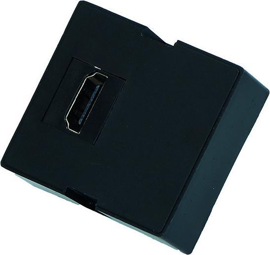 Produktbild Evoline Wechselmodul 1 x HDMI Buchse vorne und hinten Kunststoff schwarz