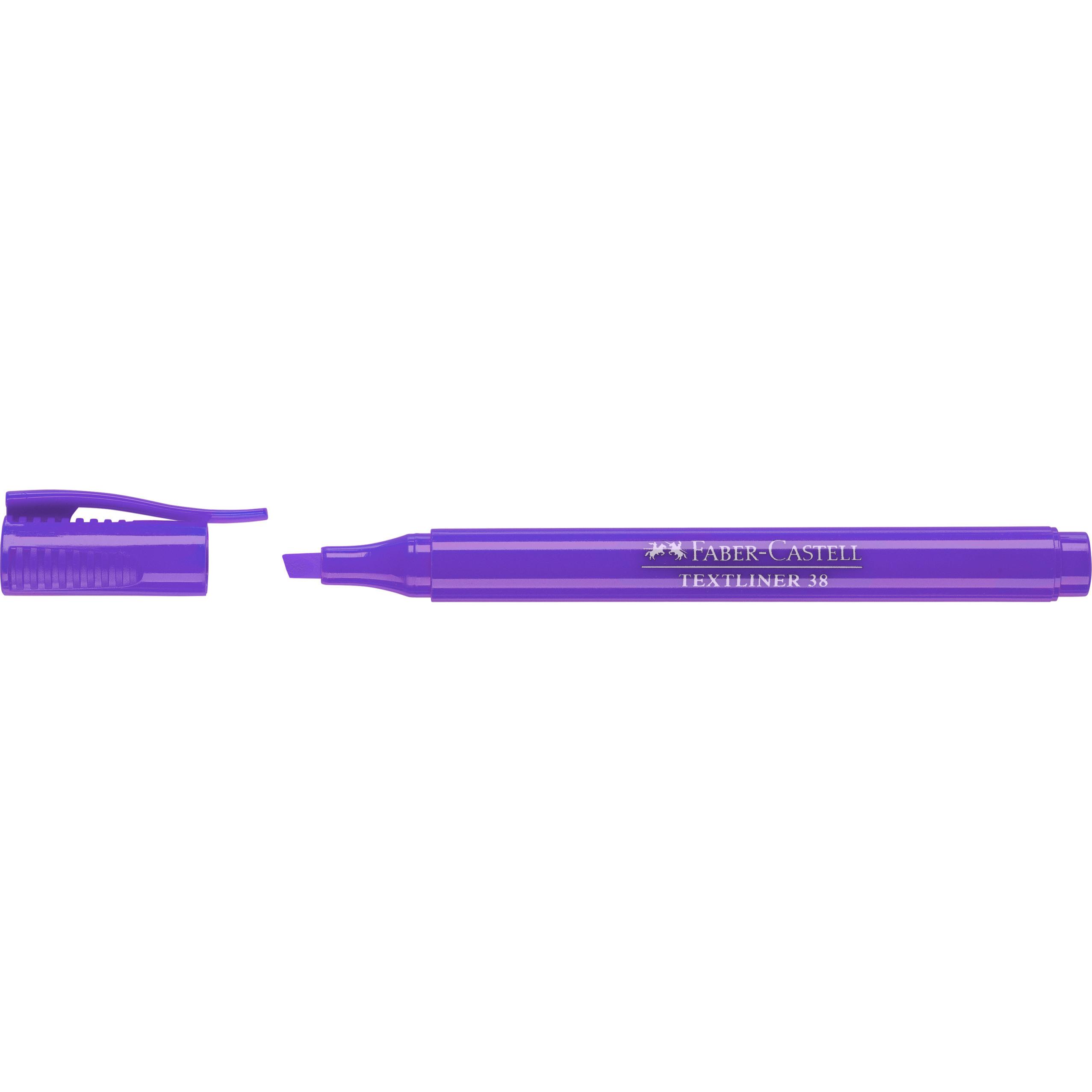 Faber-Castell, Marker, Textmarker 38 Stiftform (Violett, 5 mm, 1 x)