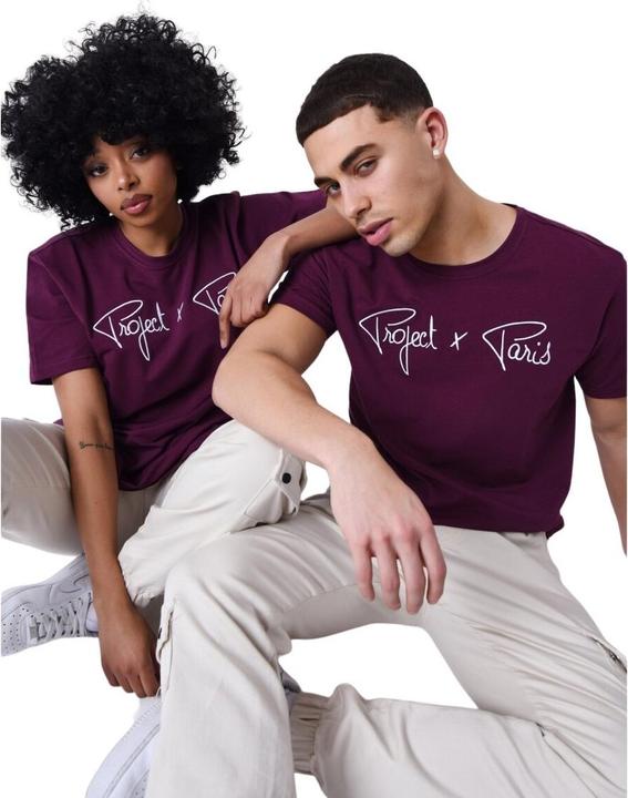 Produktbild Project X Paris basic t-shirt mit logo-stickerei (XS)