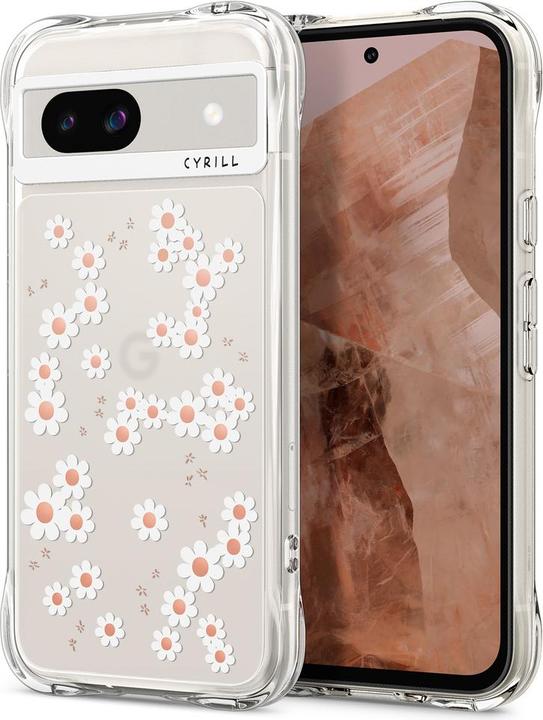 Actual product image Spigen Cecile Google Pixel 8a Case White Daisy (Google Pixel 8a)