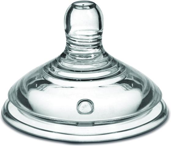 Tommee Tippee Easi-Vent Teat Baby Bottle Attachment Round Medium Flow (2 x, from 3 M.)