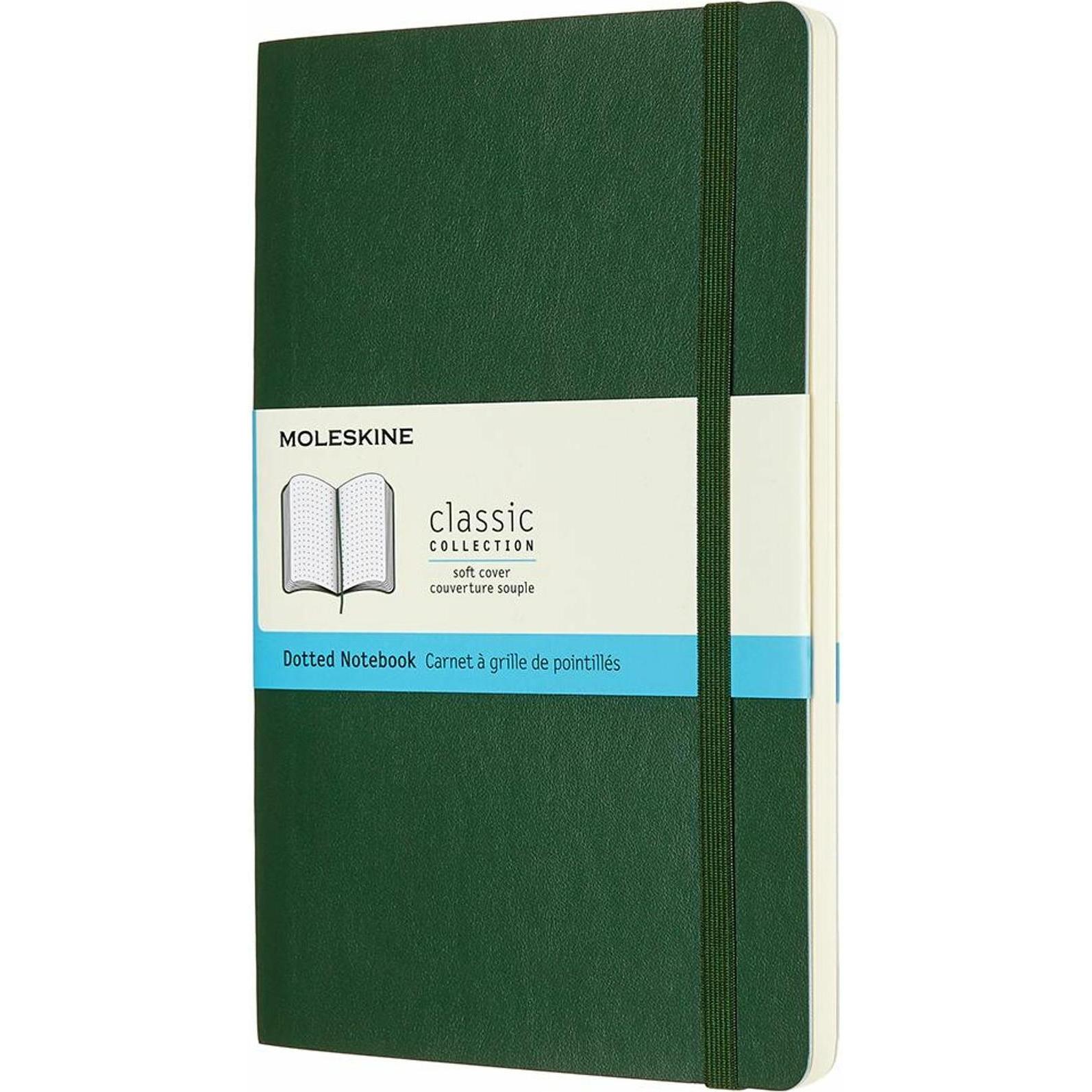 Moleskine Verde Quaderni + Bloc Notes, Taccuino Classico (A5, Punteggiato, Copertina Morbida)