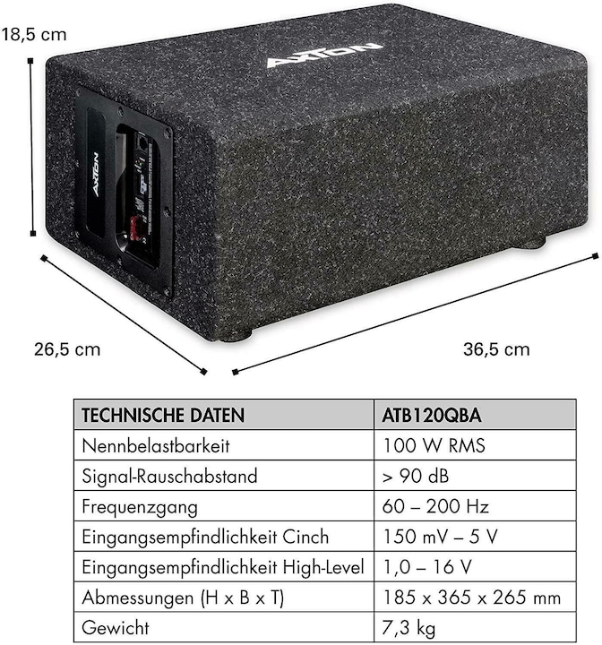 Actual product image Axton ATB120QBA Cube (100 W)