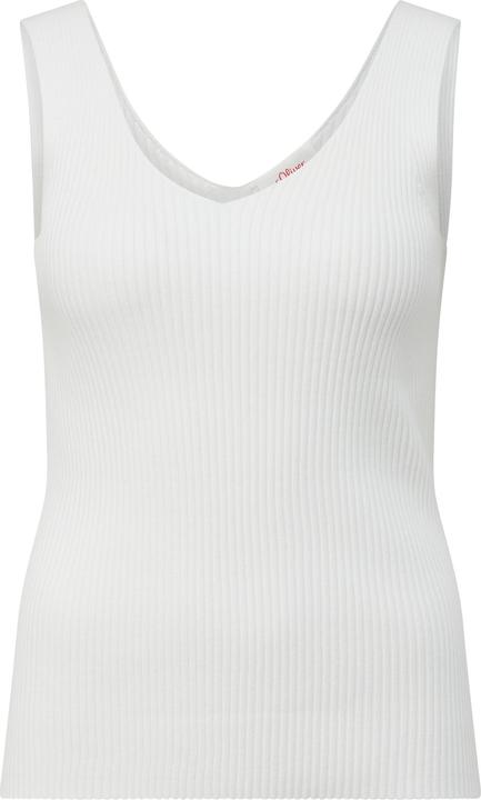 Produktbild s.Oliver Strickpullunder Geripptes Stricktop aus Viskosemix im Slim Fit (48)