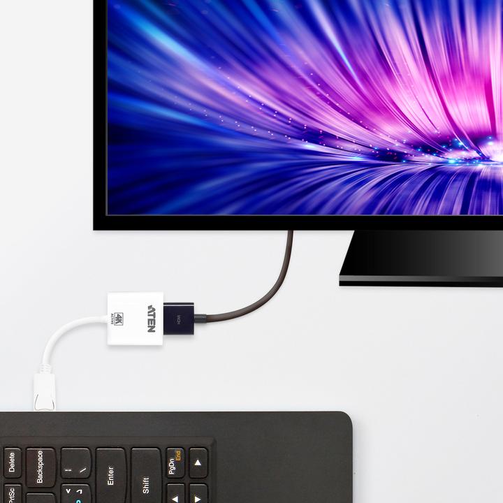 Actual product image Aten DisplayPort—HDMI (HDMI, 18 cm)