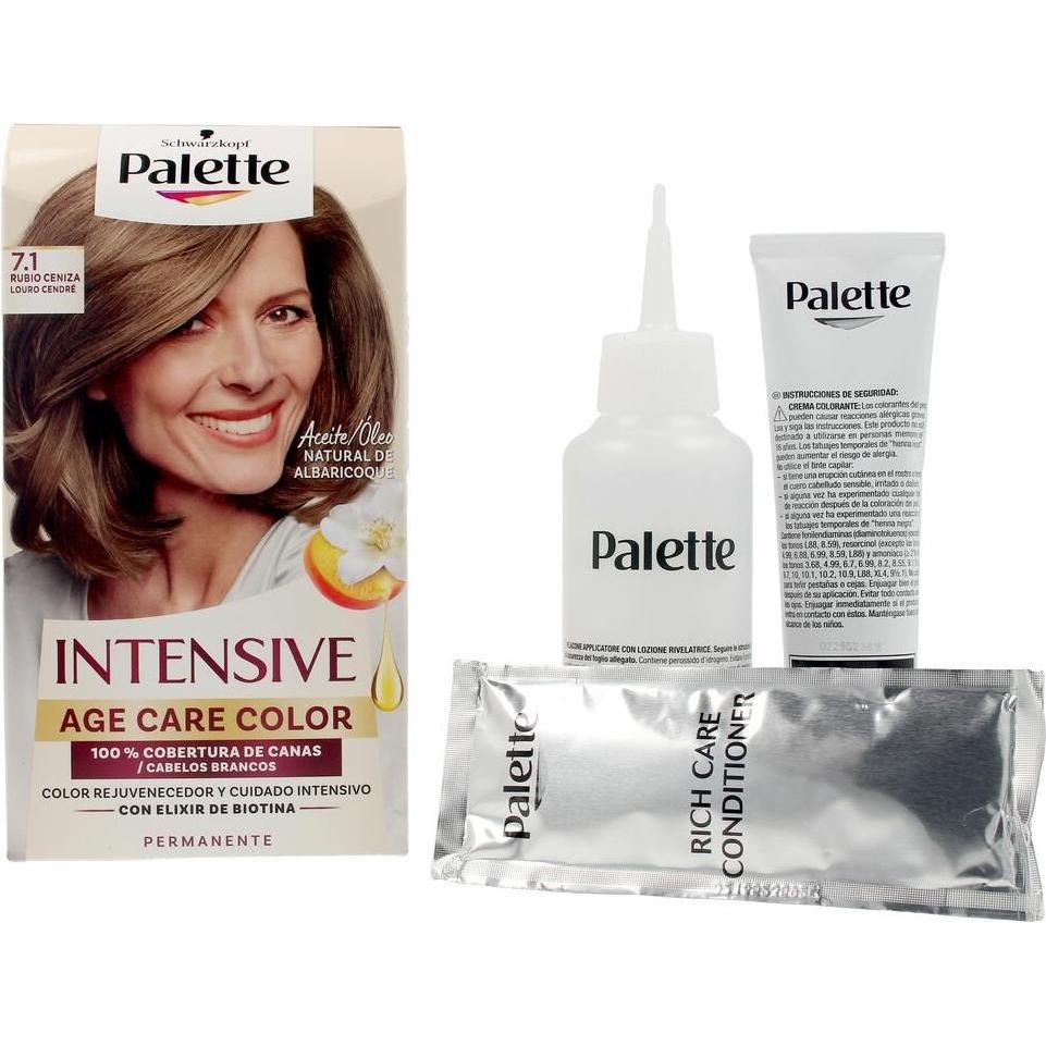 Schwarzkopf, Haarfarbe, INTENSIVE color rejuvenecedor permanente #7.1-rubio ceniza 1 u (7.1-Rubio Ceniza 1 U)