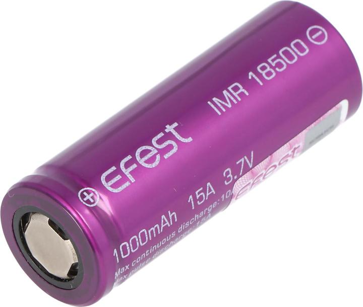 Actual product image Efest Akku Purple IMR18500 ungeschützt (1 pcs., 18500, 1000 mAh)