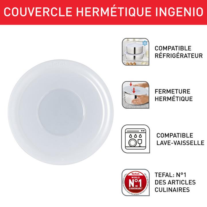 Actual product image Tefal Ingenio G6 Plastic Lid Set 16/18/20cm (20 cm, Plastic)