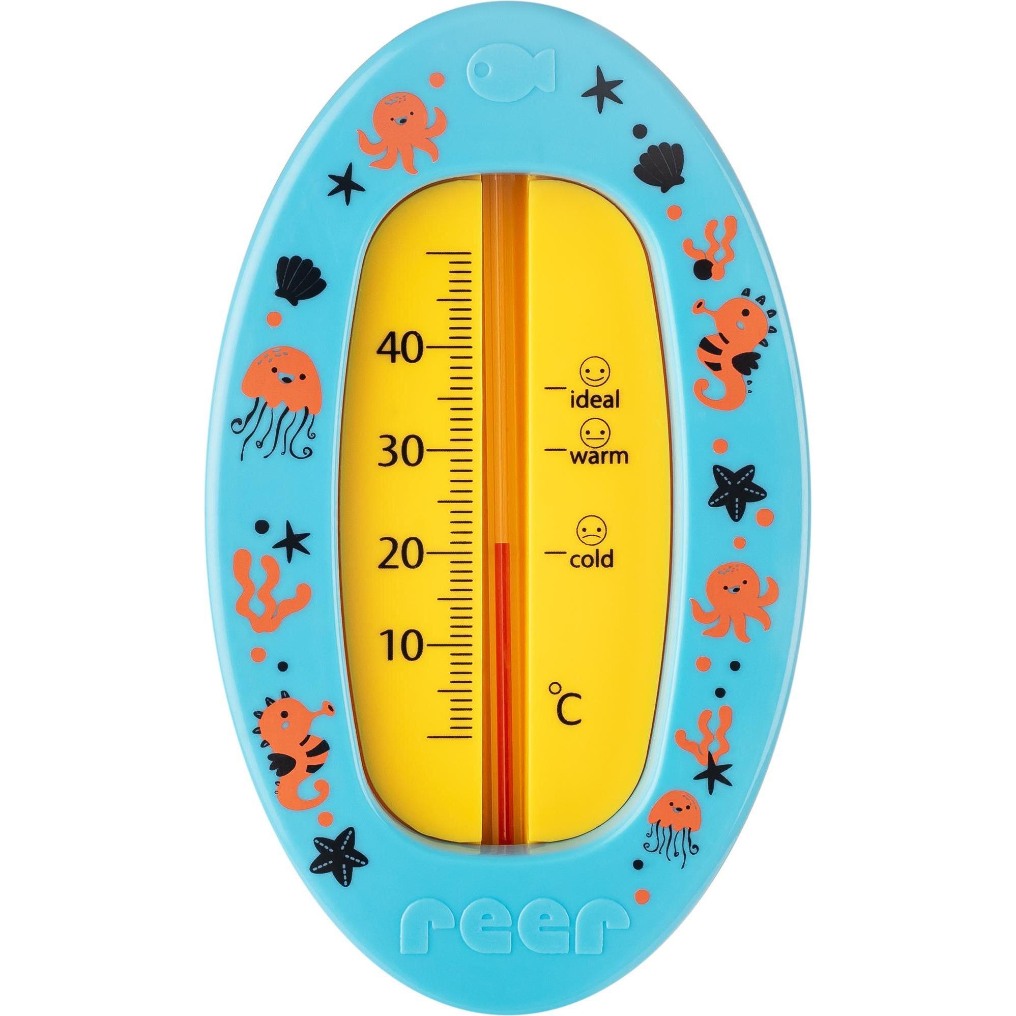 8x Reer, Babybadewanne, Badethermometer oval