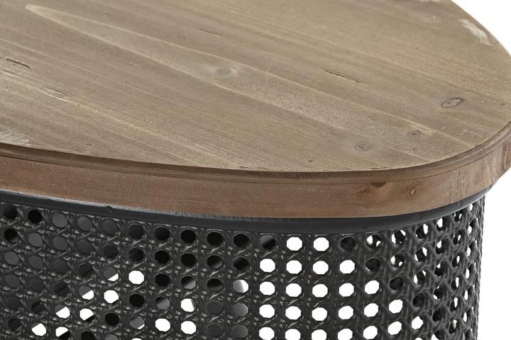 Image du produit Table console en chêne et métal (90.50 x 39 x 78 cm)