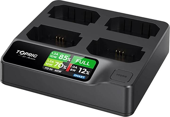 Accsoon Toprig 100W 4-BAY NP-FZ100 Fast Charger (2007270220) (Caricabatterie per fotocamere)