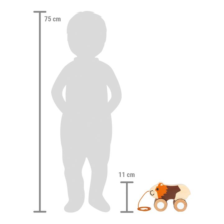 Actual product image small foot Pull-Along Guinea Pig