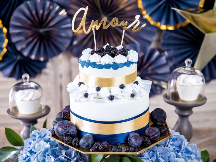 Actual product image Partydeco Satin Ribbon 38mm Royal Blue (25m) (1 pcs.)