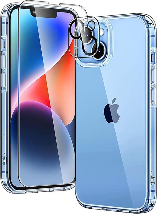 ESR - (3in1 Pack) Project Zero + Screen Protector + Camera Lens - iPhone 14 Plus - Clear (Apple iPhone 14 Plus)