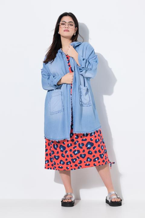 Produktbild Angel of Style Jacke, softe Jeansoptik, Kapuze, Rückenprint (52)