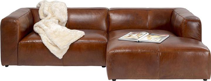 Actual product image Kare Design Corner sofa Cubetto Leather Brown (Corner sofa)