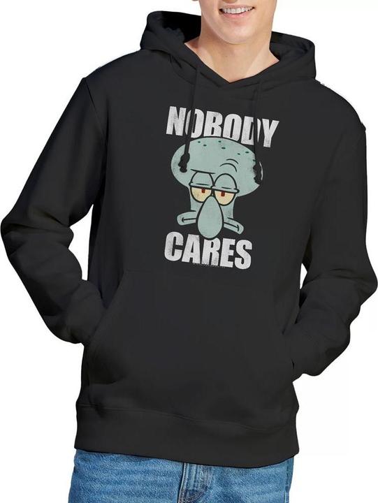 Produktbild Spongebob Squarepants Nobody Cares Meme Kapuzenpullover (M)