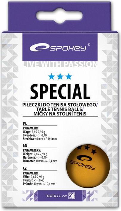 Spokey Special Tischtennisbälle 6 Stück 81877 (6 Pcs.)