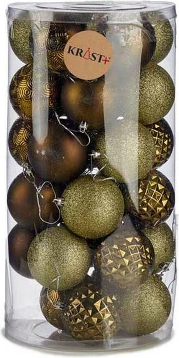 Image du produit Krist+ Set of Christmas balls Green PVC 8 x 8,5 x 8 cm (4 Units) (4-pièce)