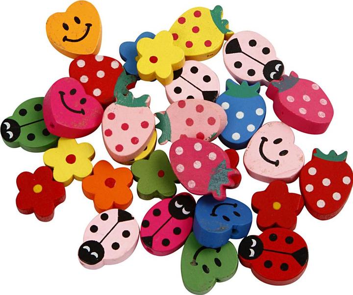 Actual product image Creativ Company Shaped wooden beads