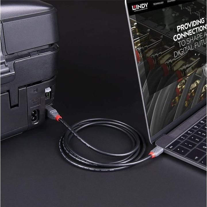 Immagine prodotto Lindy Cavo USB 3.2 da tipo C a B, linea Anthra (3 m, USB 3.2 Gen 1)