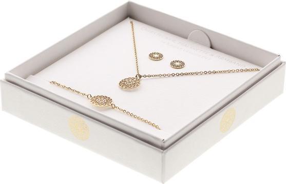 Produktbild HCA Geschenkset Halskette-Armband-Ohrstecker vergoldet - Mandala des Glücks