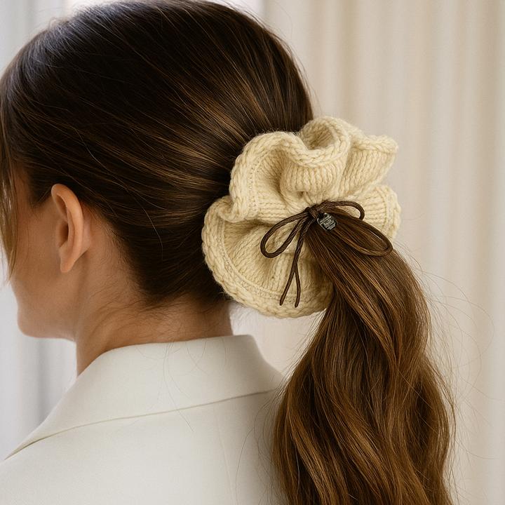 Immagine prodotto Avizar Haargummi mit gestricktem Muster Cornelia (Elastico per capelli)