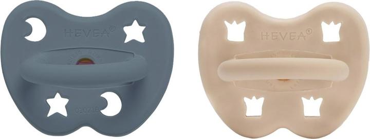 Immagine prodotto Hevea Succhietto in gomma naturale in confezione da 2 pezzi, Sabbia e Oceano - ortodontico (2 x, 3 - 36 M.)