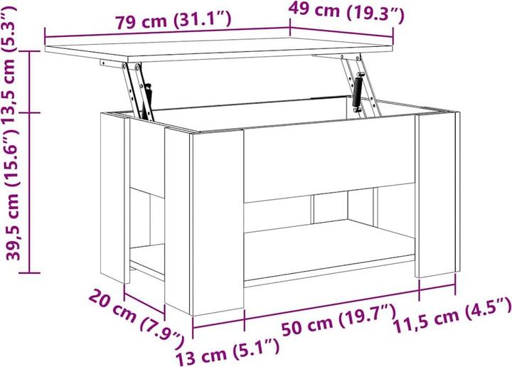 Image du produit vidaXL Couchtisch